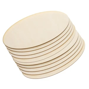 Piezas de madera 1400x700 mm, paquete de 10 formas de madera ovaladas sin terminar recortes de madera - Imagen 1 de 6