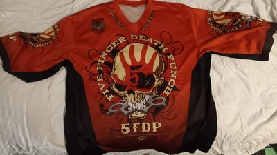 Camisa Jersey Para Hombre Alphadog Cinco Dedos Death Punch, Talla XL, Gráfico Calaveras Foto 1 de 2