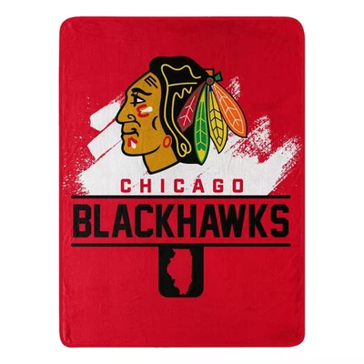 Manta micro tiro NHL Chicago Blackhawks en rojo 46" X 60" Foto 1 de 3