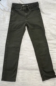 Old Navy Olive Green Boys Slim Straight Leg Pants Size 12 - Picture 1 of 4