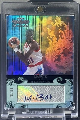Manute Bol 2007-08 Topps Echelon Autgoraphs /99 Rare Auto 76ers Nuggets Legend - Image 1 of 2