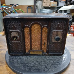 vintage HALSON tube RADIO part: Non-Working Metal Case - Picture 1 of 6