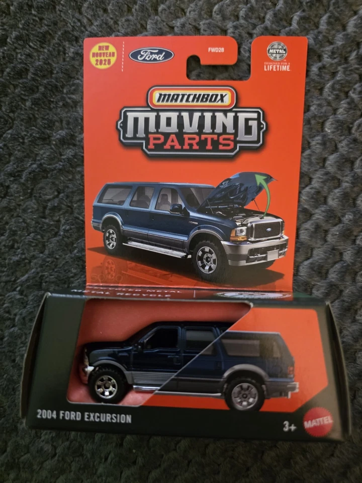 Piezas móviles Matchbox 2025 azul Ford Excursion 2004 difícil de encontrar Foto 1 de 1