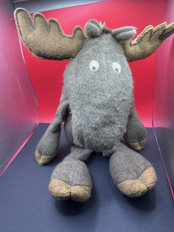 VTG Hallmark Plush Bruce The Moose Holiday 16in Stuffed Animal - Image 1 of 4