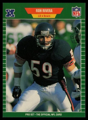 1989 Pro Set #48 Ron Rivera Chicago Bears - Image 1 of 2
