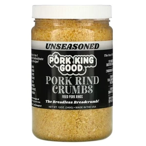 Pork Rind Crumbs, Unseasoned, 12 oz (340 g) - Picture 1 of 2