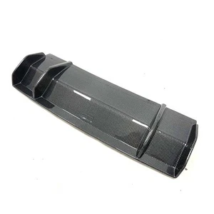 Real Gloss Carbon Fiber Rear Bumper Diffuser Lip for Dodge Challenger 2015-2023 - Picture 1 of 5