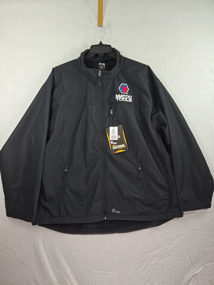 NEW Matco Tools Berne Soft Shell Black Jacket Coat Embroidered Men 2XL Mechanic - Image 1 of 4
