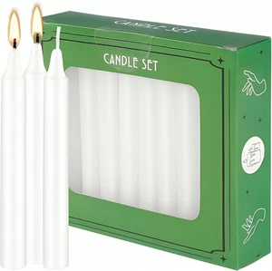 Set of 20 White Spell & Chime – Premium Mini Taper Candles for Rituals, Prayer, - Picture 1 of 5