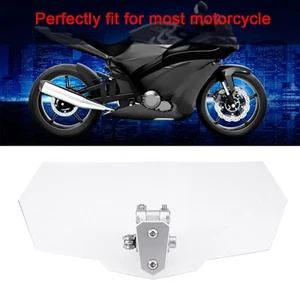 Motorcycle Universal Adjustable Windscreen Easy to Install and Disassemble - Picture 1 of 12