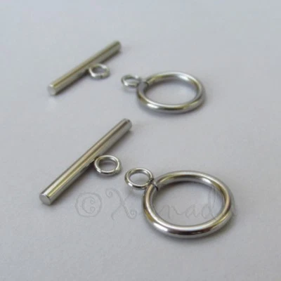 Stainless Steel Toggle Clasp Sets Wholesale Findings F1089 - 2, 5 Or 10 Sets - Image 1 of 3