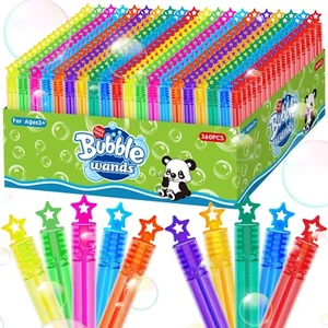 360 Piece Mini Bubble Wands in 10 Colors, Party Favors Bulk for Kids, Themed ... - Picture 1 of 8