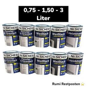 Weißlack-Heizkörpelack-Fenster undTürenlack Lackfarbe weiß 3in1 Innen und Außen - Bild 1 von 6