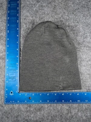 George Beanie Toque Adult One Size Gray Knit Acrylic Snow Ski Outdoors - Image 1 of 4