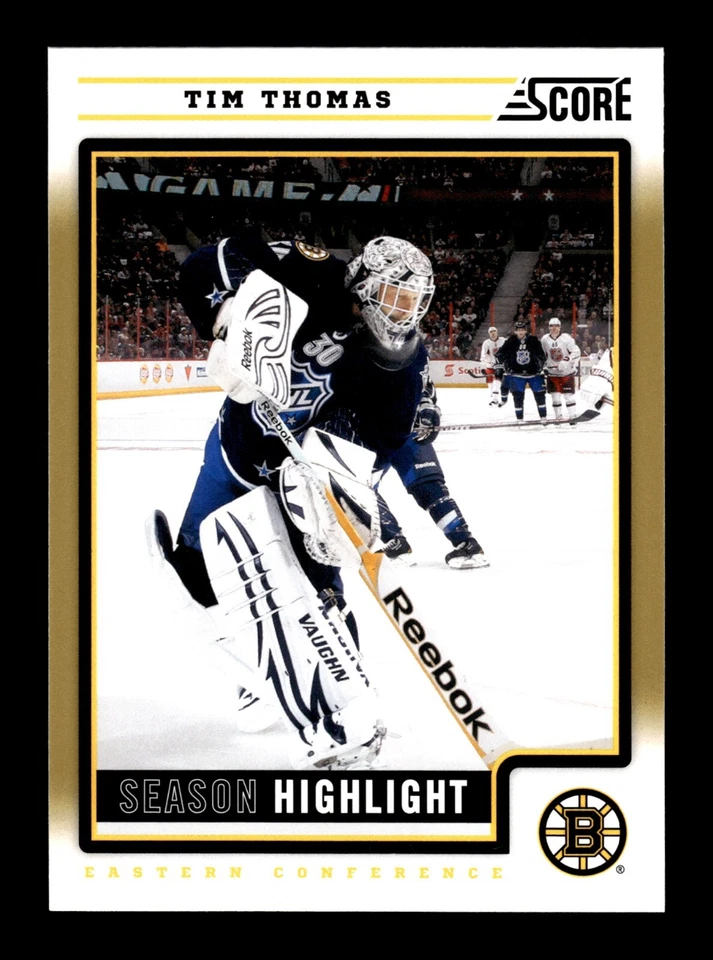 5-01-04 PWE . 2012-13 score panini GOLD #17 tim thomas - Image 1 of 2