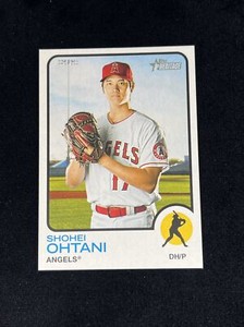 2022 SHOHEI OHTANI SN 028/100 TOPPS HERITAGE MINI #150 *46