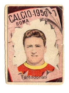 CALCIO FIGURINA CALCIATORI VAV CAMPIONATO 1950 ROMA TONTODONATI - Picture 1 of 1