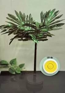 20LED Lighted Palm Tree for Table Decor 25” Light Up Palm Tree Branches, NEW! - Picture 1 of 3