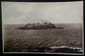 Godrevy Lighthouse UK Postcard Early 1900s Rare England Cornwall St. Ives Bay - Picture 1 of 6