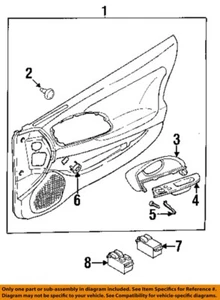 MITSUBISHI OEM 97-04 Diamante Door-Trim Panel Retainer MB608104 - Bild 1 von 1