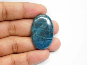 Natural Neon Blue Apatite gemstone Cabochon Loose For Jewelry 69 Cts. ME-3019 - Picture 1 of 4