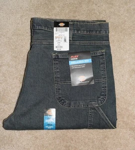 New Mens Dickies Carpenter Jeans 40 X 30 Relaxed Fit Flex Workwear Denim - Picture 1 of 3
