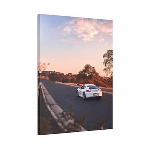 Porsche GT4 High Resolution Museum Quality Vertical Car Canvas Print #001 - Picture 1 of 10