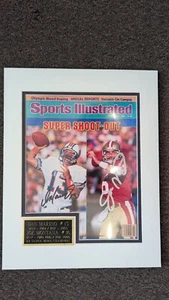 1/21/85 DAN MARINO/ JOE MONTANA DUAL AUTOGRAPHED AUTO Sports Illustrated 49ERS - Picture 1 of 1