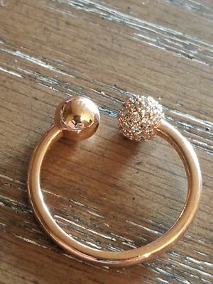 Nuevo Auténtico Anillo Abierto Pandora Oro Rosa Pulido y Pavé 188316CZ Talla 52 (6) Foto 1 de 2