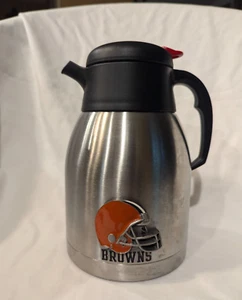Cleveland Browns Stainless Steel Insulated Carafe NFL Licensed 52OZ Raised Logo - Picture 1 of 15