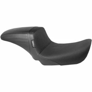 Le Pera LK-591BW Basket Weave Black KickFlip Solo Seat Harley Dyna 06-17 - Picture 1 of 1