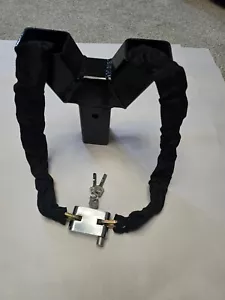 HEAVY DUTY 50MM Y GROUND ANCHOR INC CHAIN & PADLOCK QUAD BIKE CONCRETE IN - Picture 1 of 4
