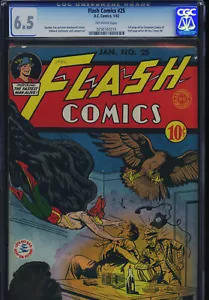 Flash Comics #25 - CGC-6.5, OW - Edad de Oro - Imagen 1 de 3