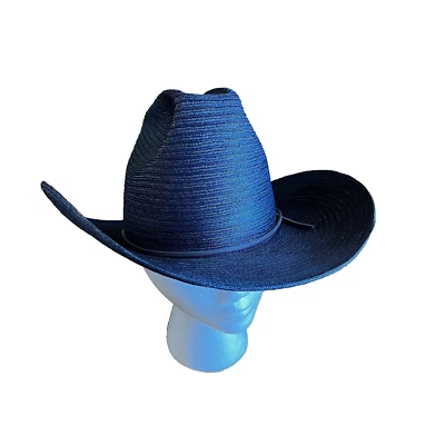 Sombrero Western Miller Bros de Colección con Banda de Plumas Raro Ganadero Vaquero Talla 7 Foto 1 de 4