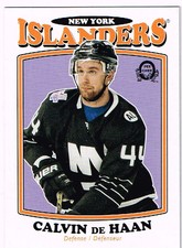 16-17 O-Pee-Chee Retro BLANK BACKS Calvin DE HAAN #118 - Islanders