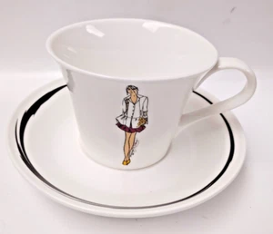 Paul Costelloe Mug and Saucer Set Dunnes Stores Dressed Lady 12oz - Picture 1 of 7