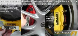 Étrier de Frein Décalque Pour Ferrari 355 460 Calibres Avant Ou Arrière 90mm x2 - Bild 1 von 1