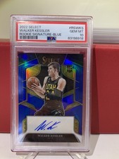 2022-23 Select Basketball Walker Kessler BLUE Auto /49 Rookie RC PSA 10