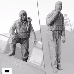 Figuras de resina 1/32 modelo Piloto de la Fuerza Aérea de Estados Unidos 2 hombres I sin montar sin pintar - Imagen 1 de 2
