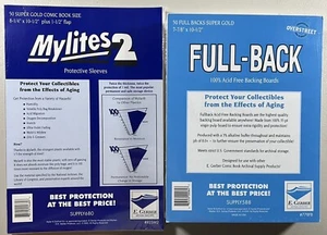 E. Gerber Mylites2 & Full-Back Super Gold (50pcs) Set 825M2/778FB 35pt - Picture 1 of 1