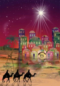 NEW - Calendario dell'Avvento - Medium - "GUIDING STAR" - VBB872 - Foto 1 di 2