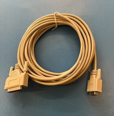 NEW C2G 03023 Male DB25 To DB9 Female Null Modem Cable, Beige 25 Ft 259MF25 - Image 1 of 4
