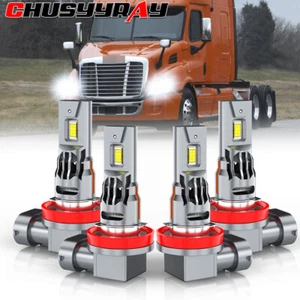 FIT Freightliner Cascadia 2008-2021 LED Headlight High Low Bulb Kit Super Bright - Bild 1 von 13