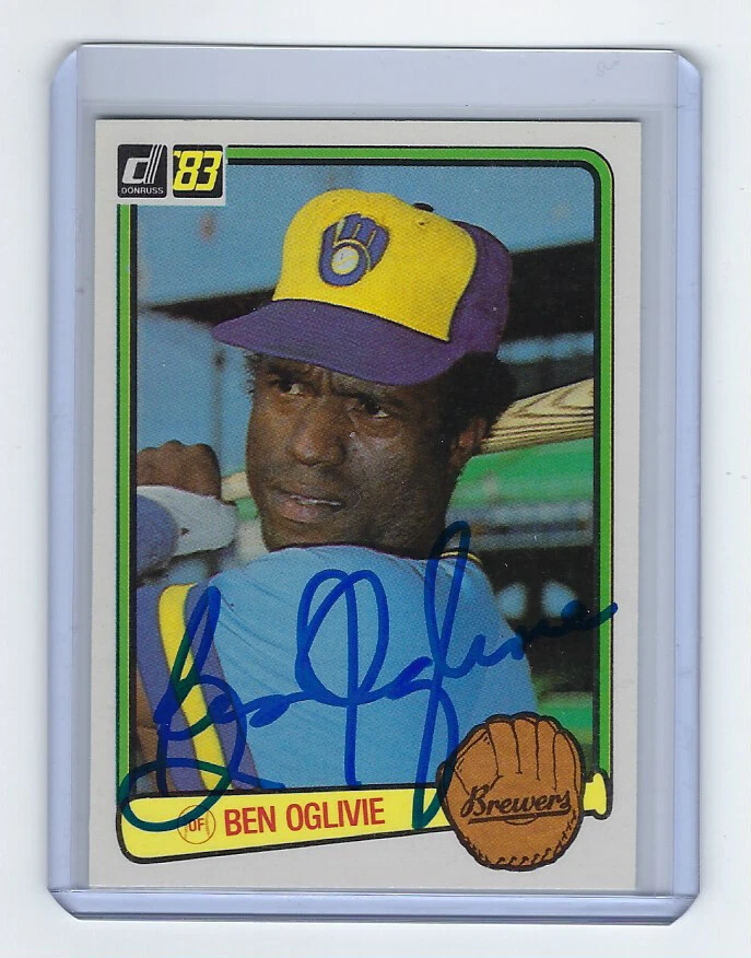 1983 BREWERS Ben Oglivie signed card Donruss #384 AUTO Autographed Milwaukee - Image 1 of 1
