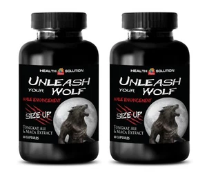 testosterone booster for men sex - UNLEASH YOUR WOLF - last longer - 2 Bottles - Picture 1 of 12