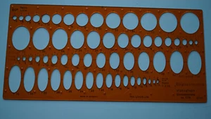 Zeichenschablone STANDARDGRAPH N° 1179 Ellipses-metric - Bild 1 von 1