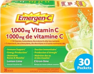 Emergen-C Immune Support A Boost of Vitamins and Minerals, Lemon-Lime, 30 Sachet - Picture 1 of 2