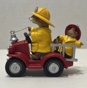 Hallmark Tender Touches “Where’s The Fire?” Figurine Fire truck & Firefighters - Picture 1 of 12