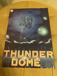 Thunder Dome Telepathy Tasco Warehouse PEZ 1992 Rave Flyer A4 - Foto 1 di 2