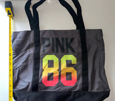 VICTORIA'S SECRET "Love Pink" Zip Canvas Tote/Book Bag NWT